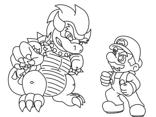 530x399 Mario Coloring Pages Bullet Bill