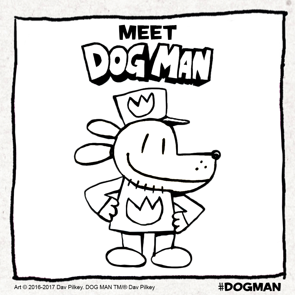 1000x1000 Dog Man Unleashed Coloring Pages