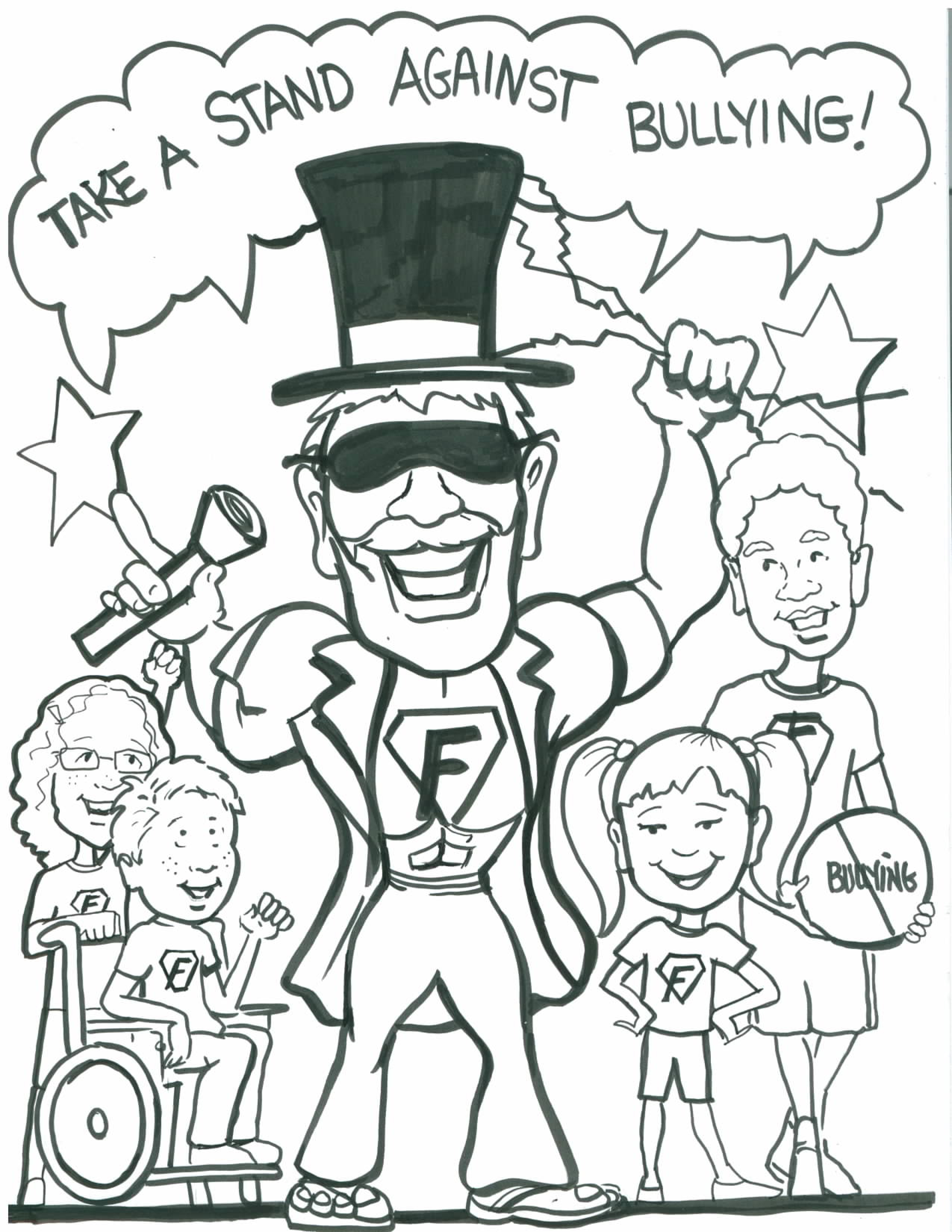 2550x3300 Bullying Coloring Pages