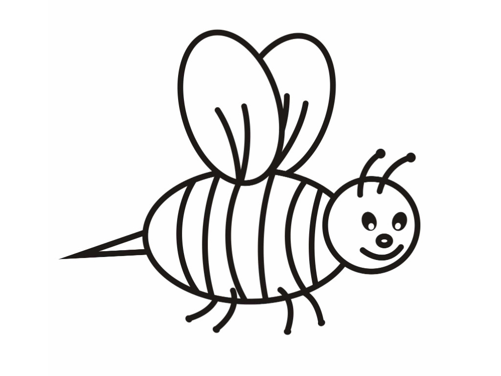 1024x768 Free Printable Bumble Bee Coloring Pages For Kids Intended