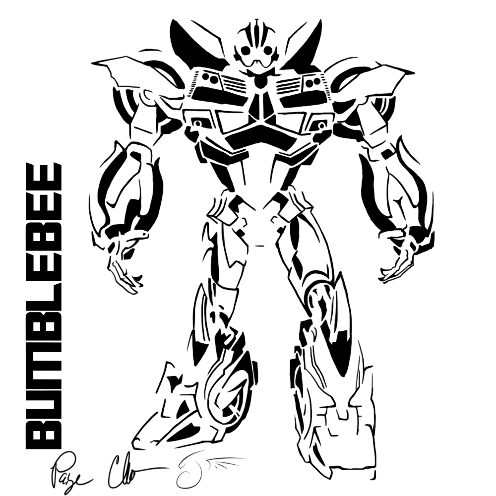 1000x1000 Transformer Robot In Disguise Bumblebee Coloring Pages Stunning