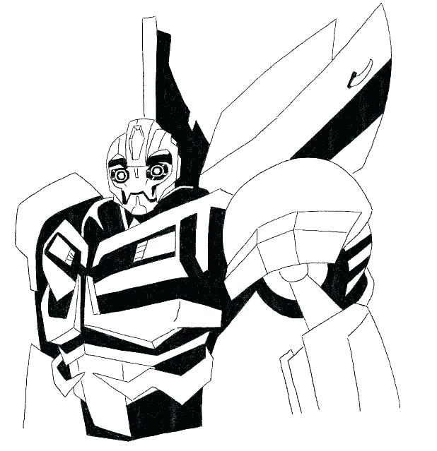 618x639 Bumblebee Transformer Coloring Page