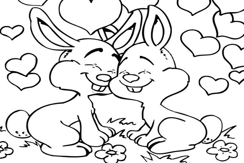 850x567 Color In A Bunny Coloring Page In Stead Of Buying Some Pets