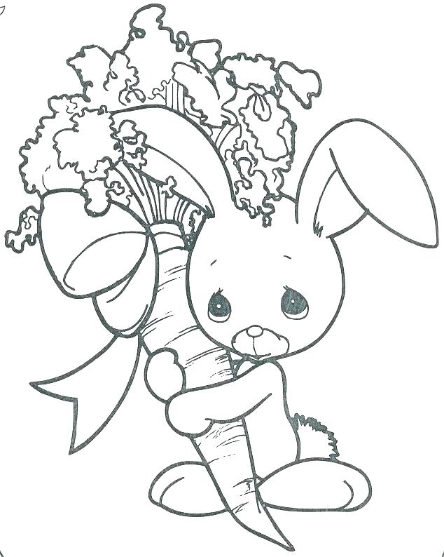 634x794 Bunny Rabbit Coloring Page Cartoon Printable Rabbit Coloring Page