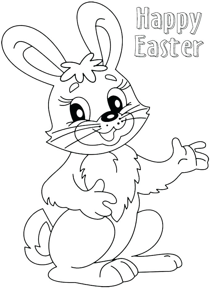 681x933 Cute Bunny Colouring Pages