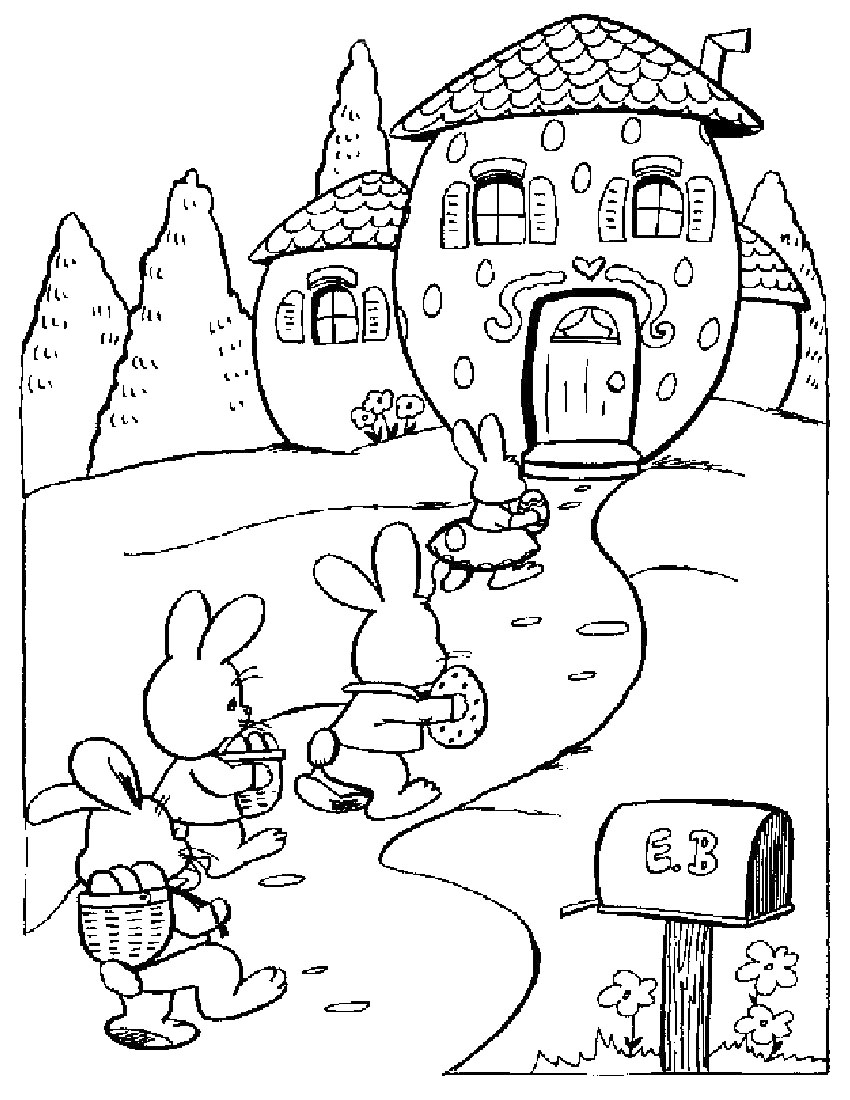 850x1100 Easter Bunny Family Coloring Pages Coloring Pages