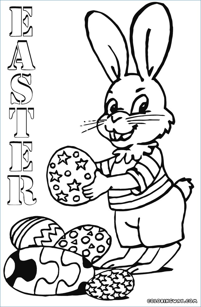 656x1000 Bunny Easter Egg Magic Show Coloring Pages