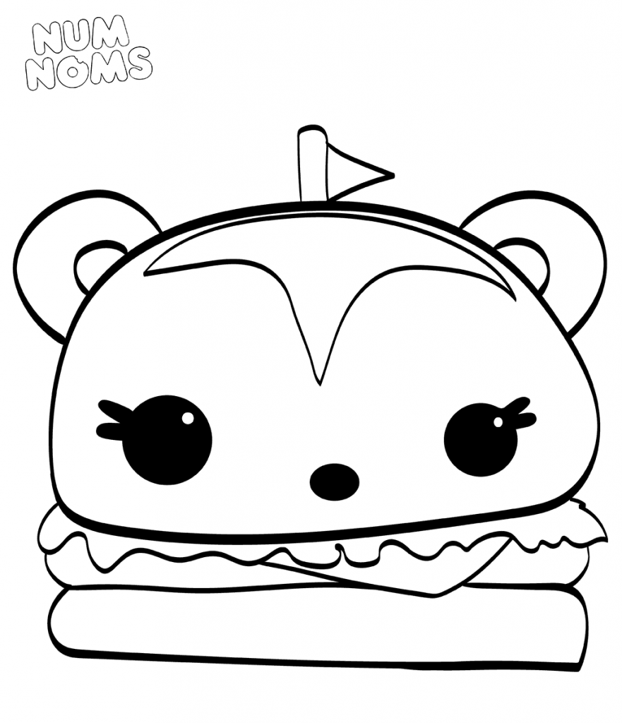881x1024 Free Printable Num Noms Coloring Pages