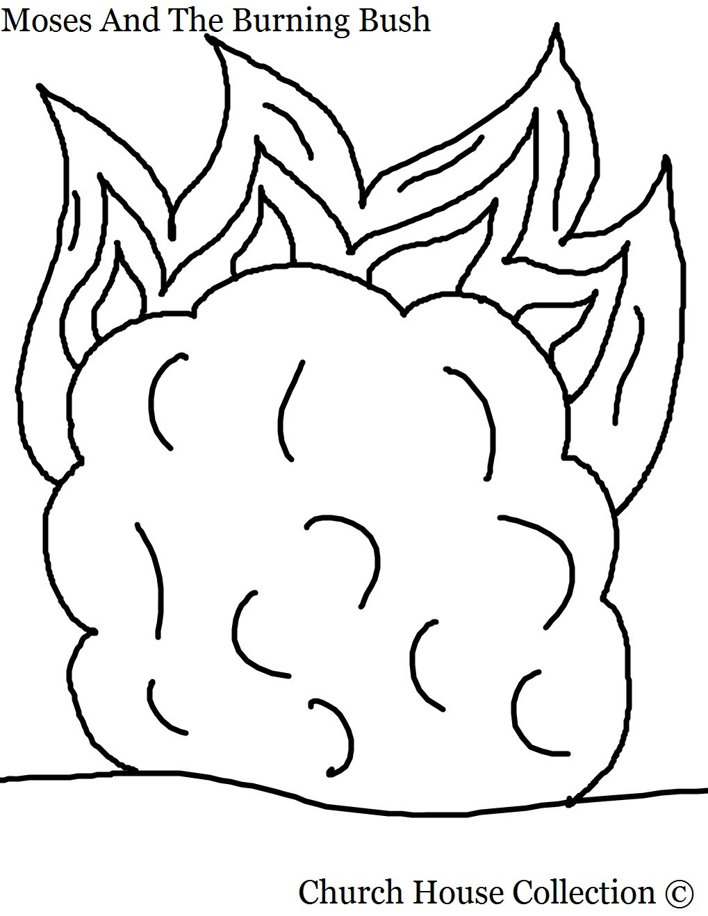 1019x1319 Top Moses And The Burning Bush Coloring Page N Unknown