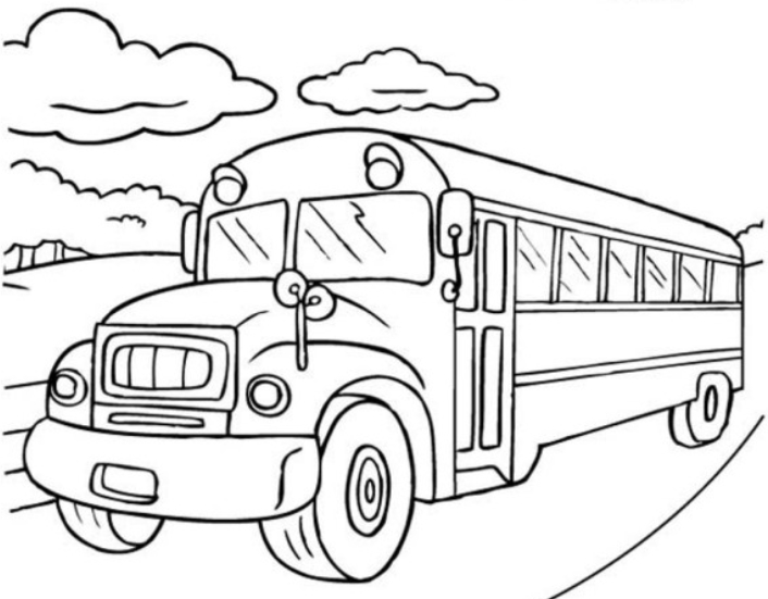 706x551 School Bus Coloring Pages