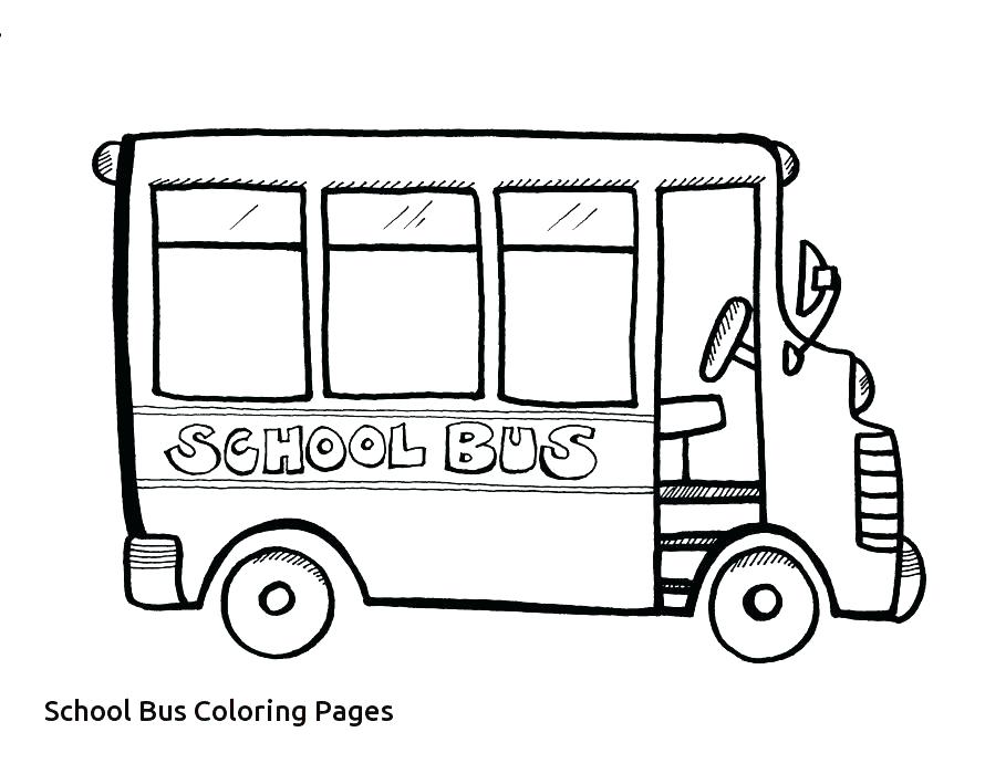 890x700 School Bus Coloring Page Complete School Bus Coloring Page