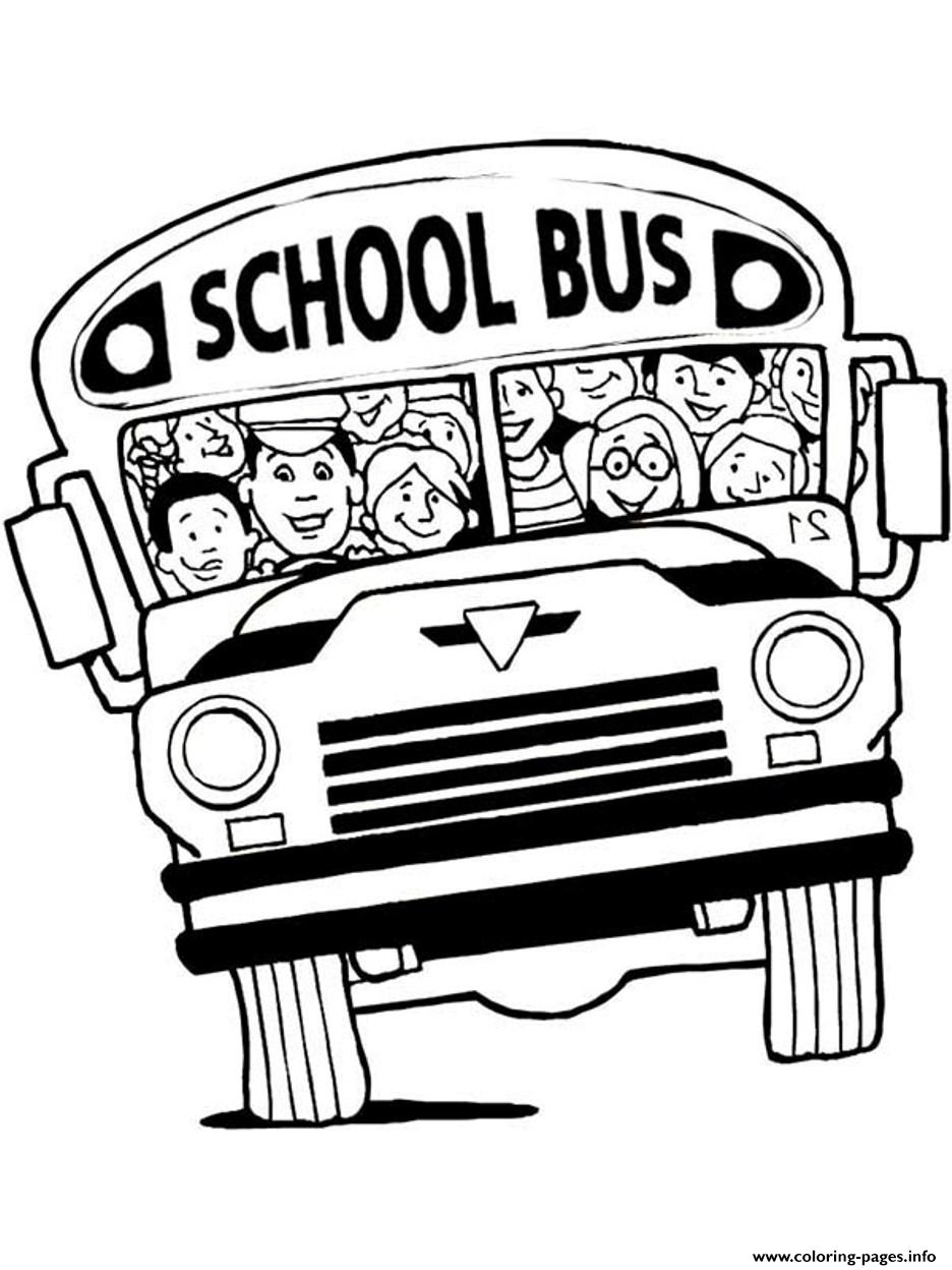 936x1248 A Cramped School Bus Coloring Pages Printable