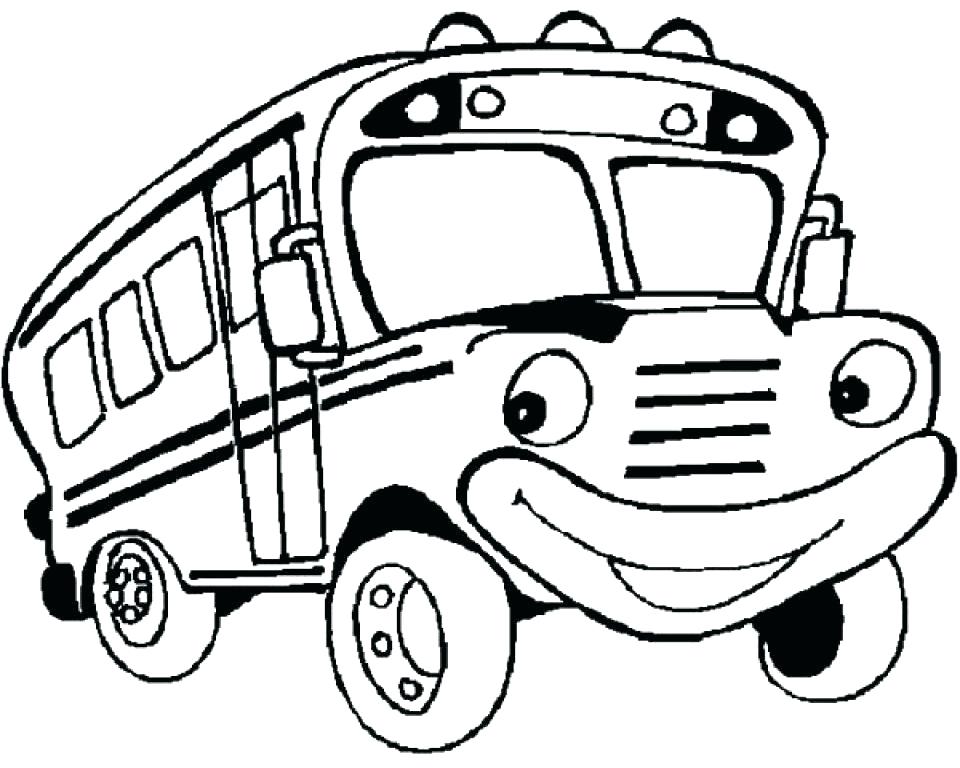 960x768 Coloring Pages Online Disney Page Bus Kids School Free Of Driver