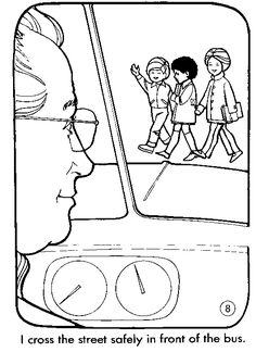 236x324 School Bus Safety Coloring Pages