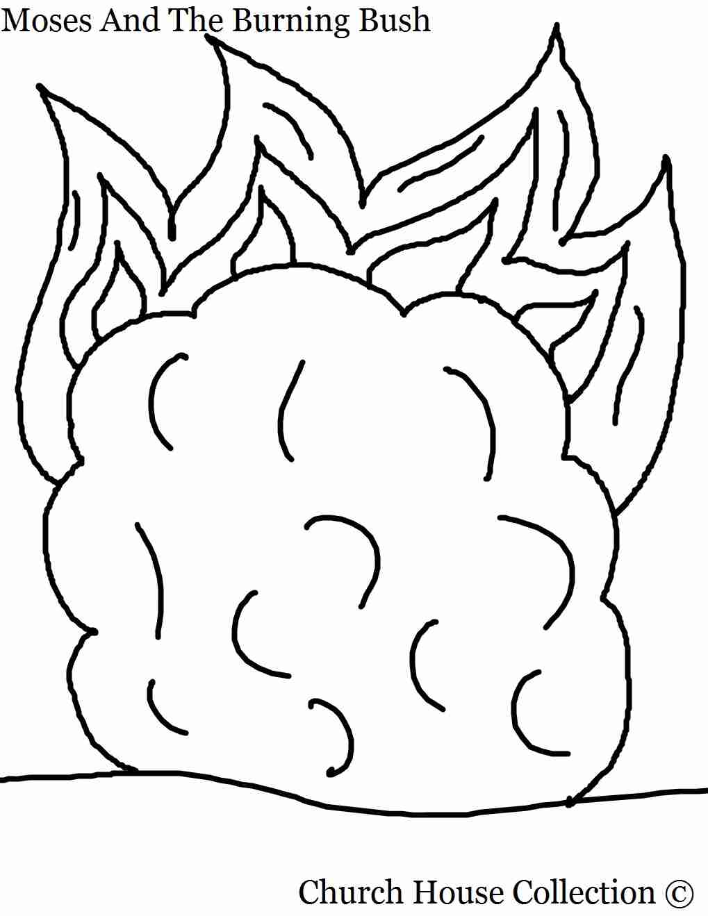 1019x1319 Burning Bush Coloring Page Olegratiy