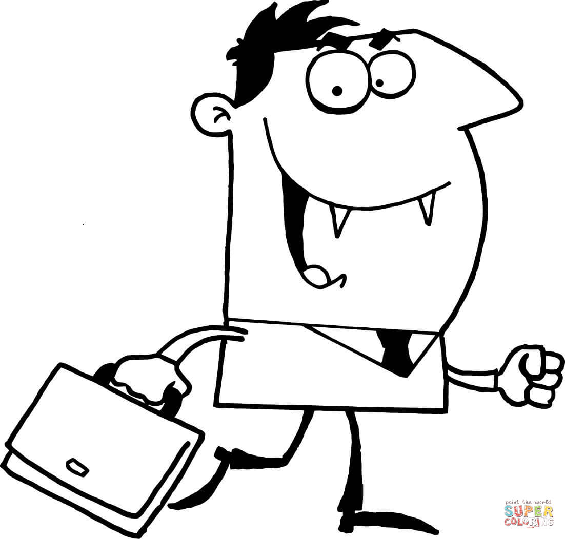 1102x1052 Excellent Briefcase Coloring Page Vampire With Free Printable
