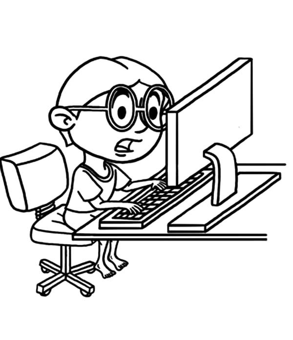 600x696 Kid Learn Online Business Coloring Pages Best Place To Color