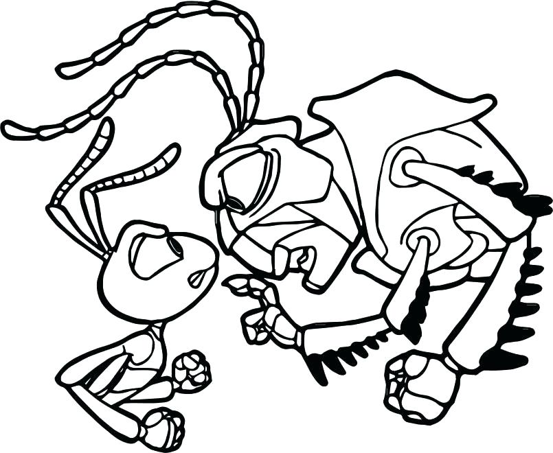 805x660 Coloring Bugs Insect Coloring Page Garden Bugs Coloring Pages