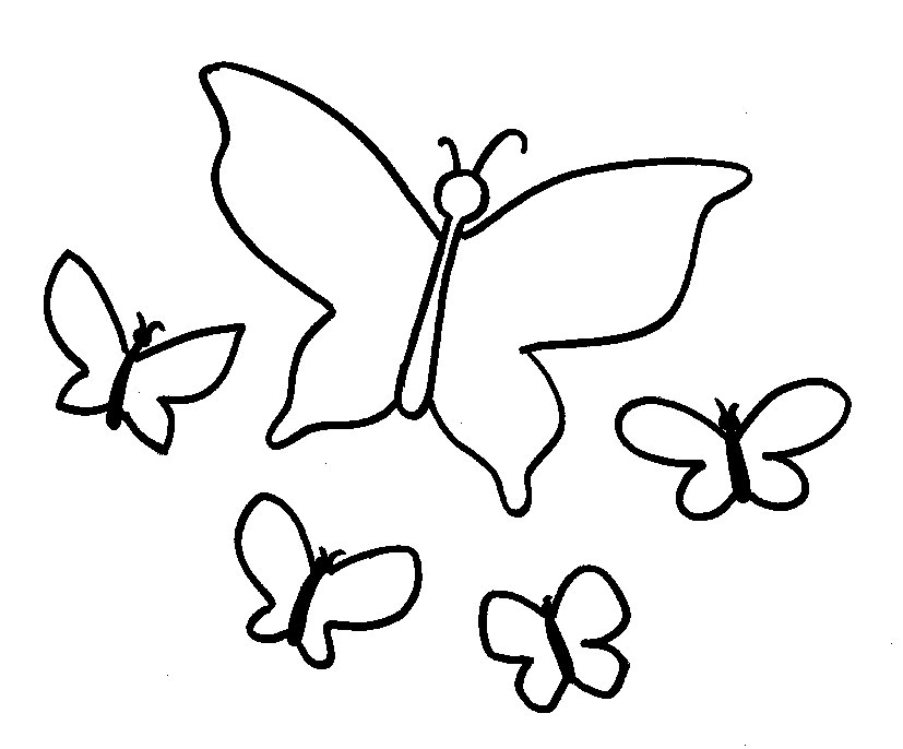 827x686 Butterfly Coloring Pages Free To Download
