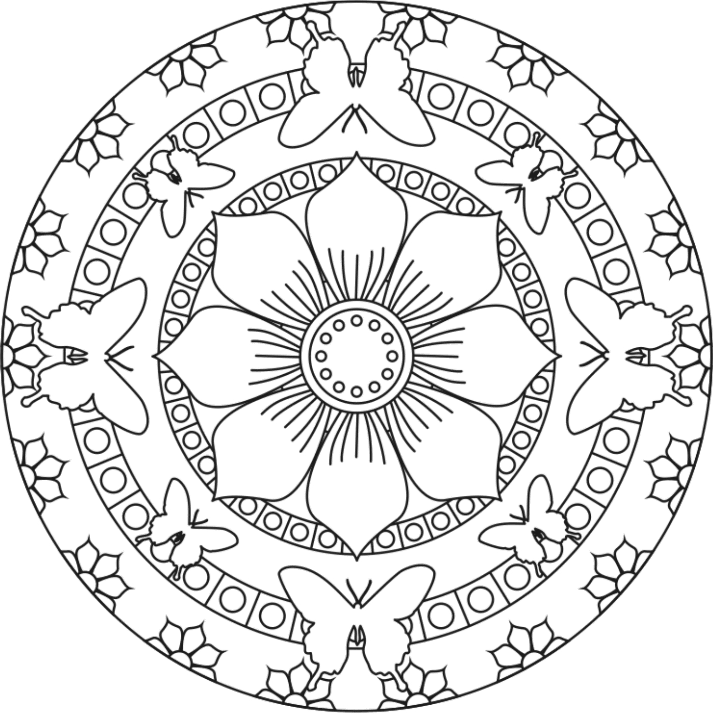 1400x1416 Best Of Butterfly And Flower Coloring Pages Design Printable