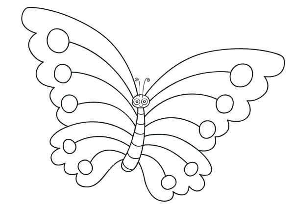 600x426 Coloring Pages Of Butterflies Cartoon Butterfly Coloring Pages