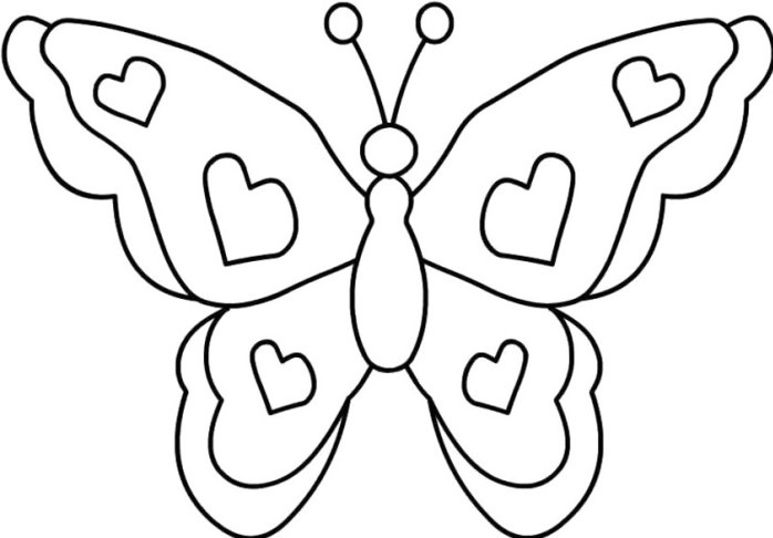 698x486 Butterfly Coloring Page Coloring Book