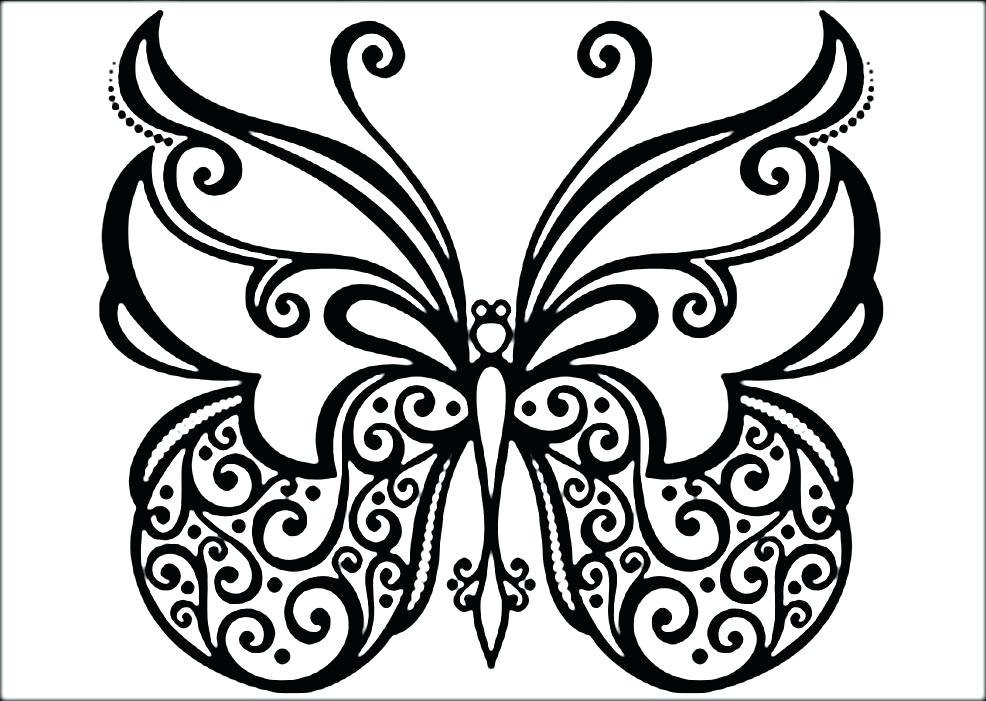 986x701 Coloring Pages Butterflies Butterflies Coloring Free Coloring
