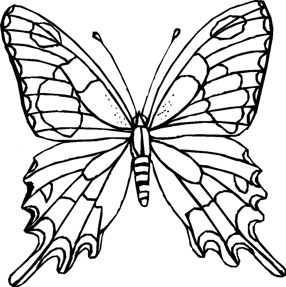 940x942 Printable Butterflies Coloring Pages Coloring Page For Kids Kids