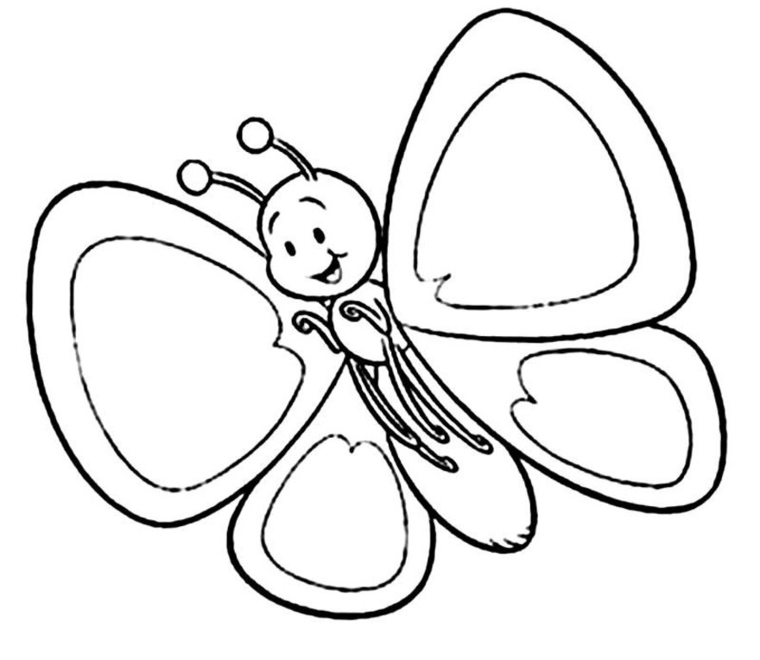 1100x955 Butterfly Coloring Pages For Preschool Butterfly Coloring Page