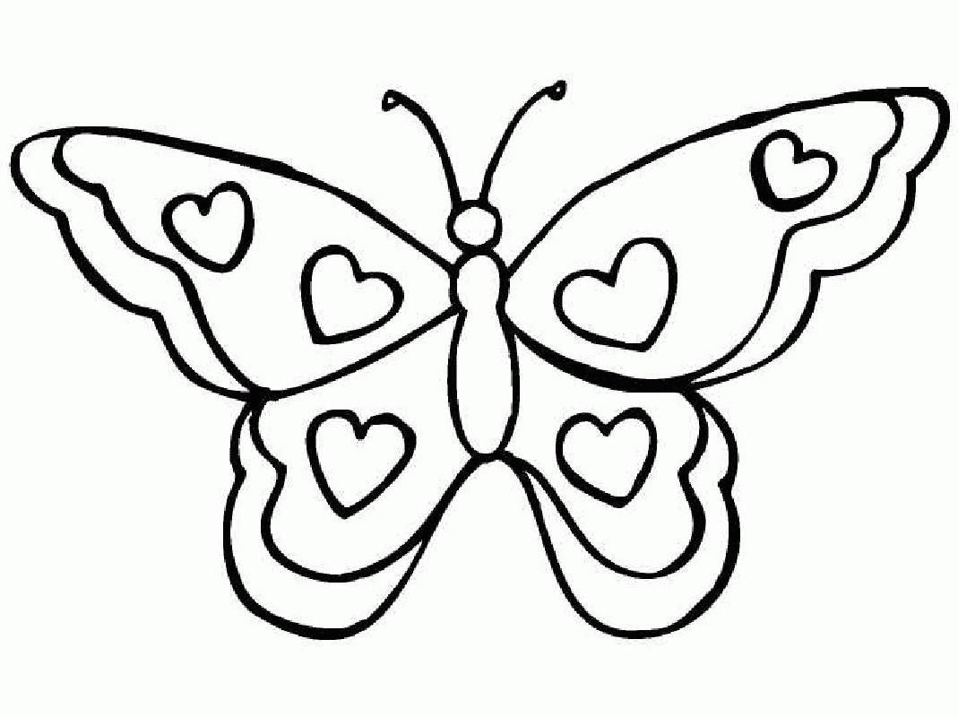 1069x800 Butterfly Coloring Sheet Preschool Coloring Sheets