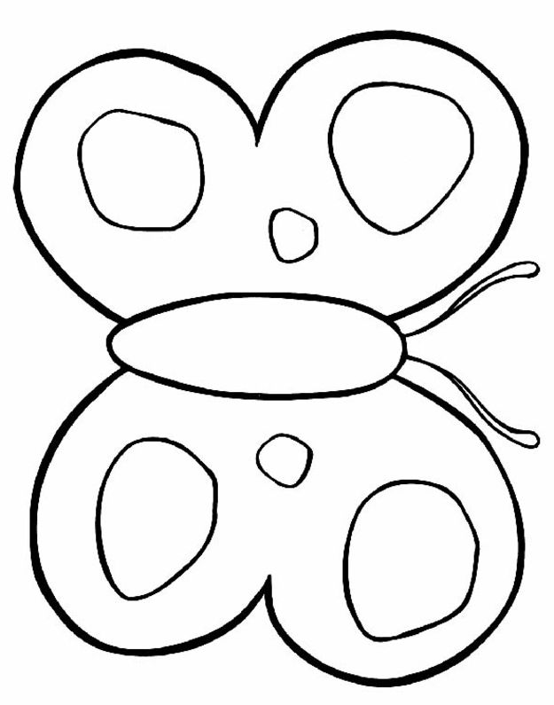 625x795 Butterfly Coloring Pages