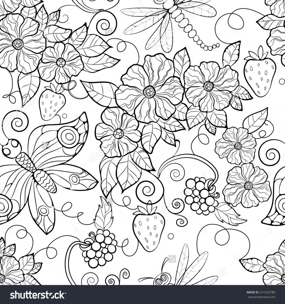 960x1024 Shocking Coloring Pages Butterfly Pattern For Image Of Flower