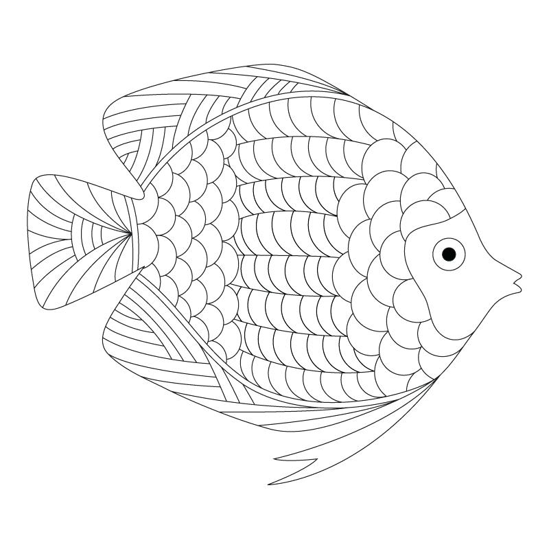 800x800 Daily Coloring Pages Fish Coloring Pages Printable Free Printable
