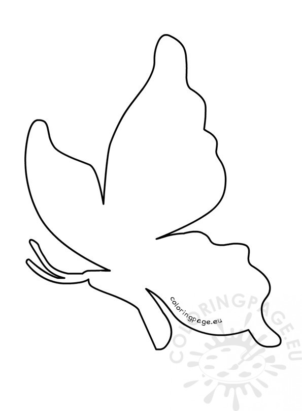 595x808 Butterfly Outline Coloring Pages Printable Coloring Page