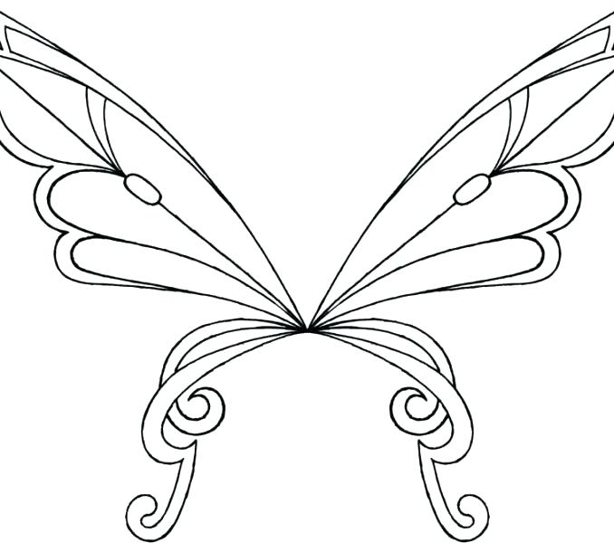 678x600 Fairy Wings Coloring Pages Fairy Wings Colouring Pages