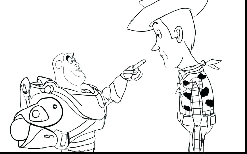 1024x640 Buzz Woody Coloring Pages Printable Coloring Sheriff Woody Of Toy