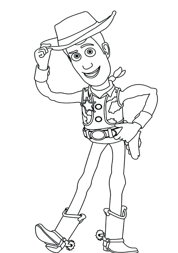 600x849 Woody And Buzz Coloring Pages