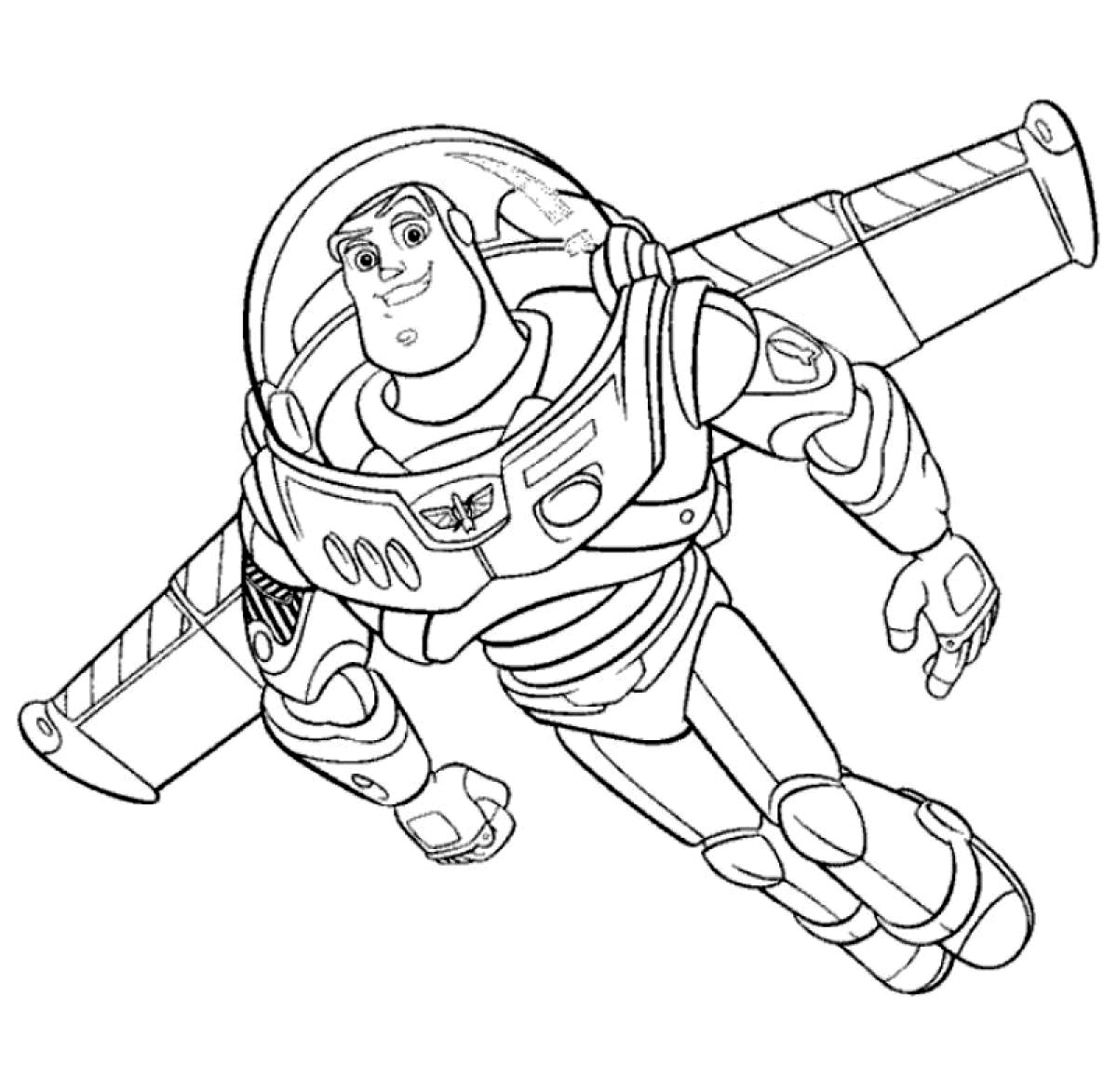 1200x1173 Buzz Lightyear Hero Free Coloring Page Disney, Kids, Toy Story