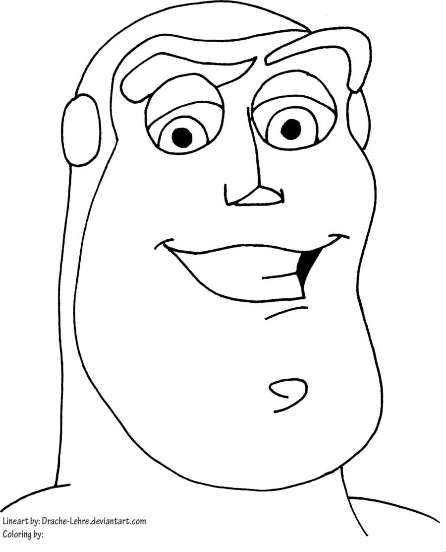 900x1112 Buzz Lightyear Face Coloring Pages