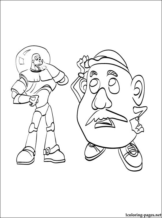 560x750 Coloring Buzz Lightyear And Mr Potato Head Of Toy Story