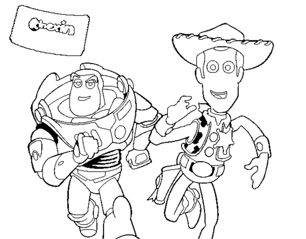 1024x802 Woody Coloring Pages Promising Buzz Lightyear Online Page
