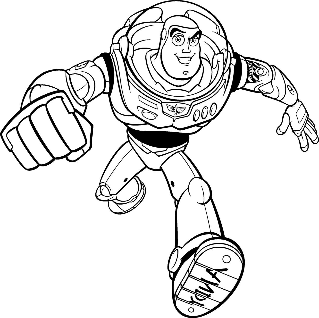 1314x1310 Buzz Lightyear Coloring Pages Free Printable For Kids