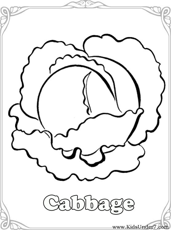 556x749 Kids Under Vegetables Coloring Pages