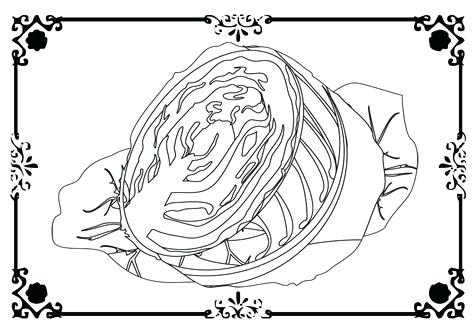 476x333 Lettuce Coloring Page Downloads Lettuce Cabbage Coloring Page