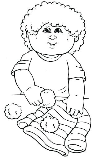 300x512 New Cabbage Patch Kids Coloring Pages And X Valentines Day