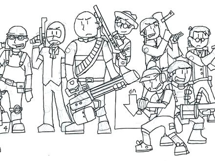 440x330 Cabbage Patch Kids Coloring Pages Team Fortress Coloring Pages