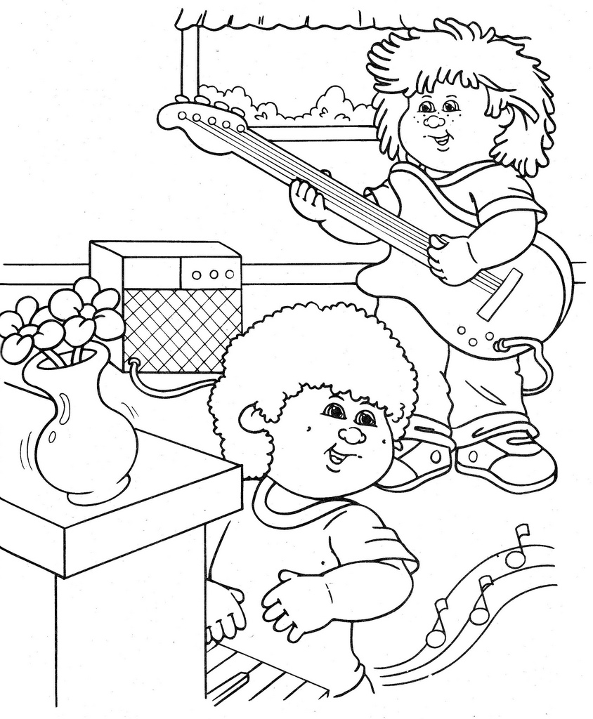 844x1024 Cabbage Patch Kids Coloring Pages
