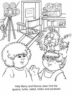 236x312 Cabbage Patch Kids Children's Coloring Books