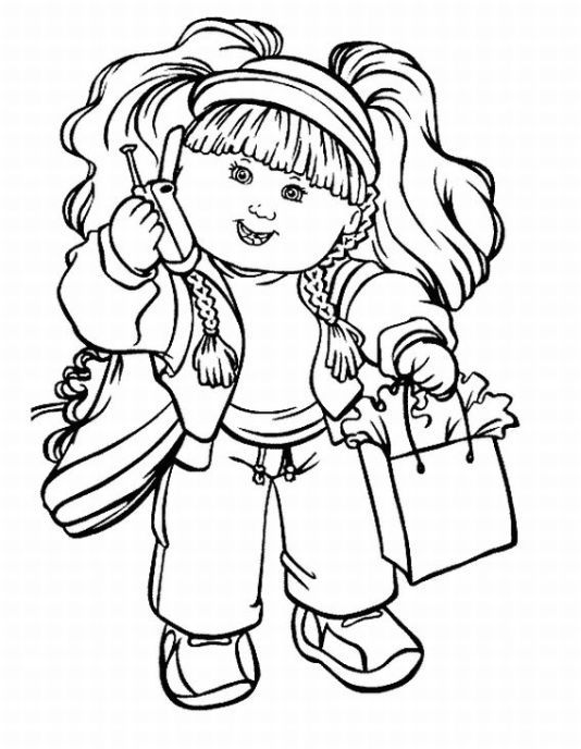 534x688 Cabbage Patch Kids Coloring Pages