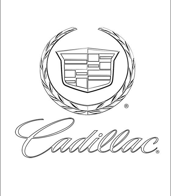 560x640 Coloring Pages Cadillac